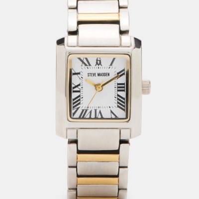 TWO TONE LUXE LINK WATCH MULTI