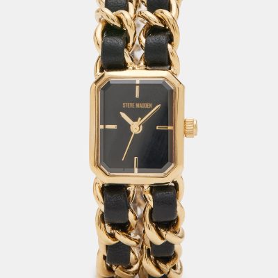 WOVEN CHAIN WATCH BLACK