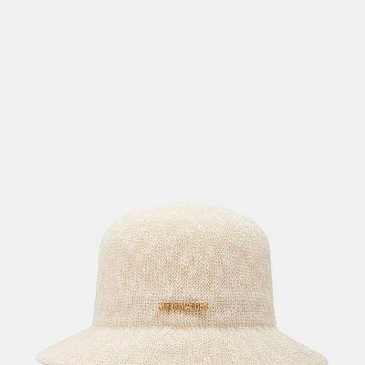 MOLDED POLY YARN BUCKET HAT IVORY