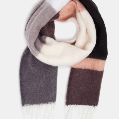 WOVEN STRIPED SCARF MULTI