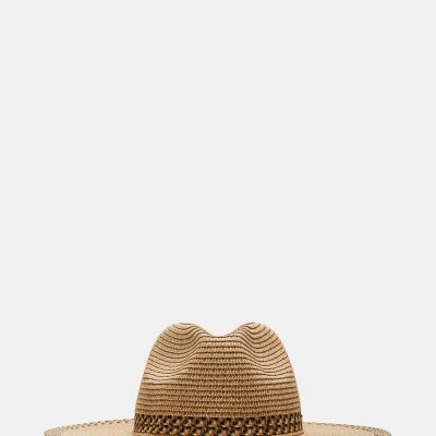 TRI COLOR SUN HAT TAN