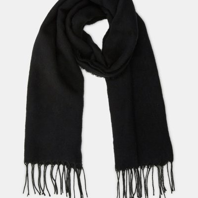 SOLID SCARF BLACK