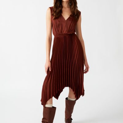 DONNA DRESS BROWN