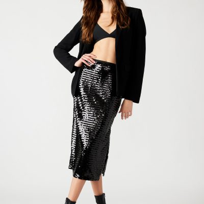 DINAH MIDI SKIRT BLACK