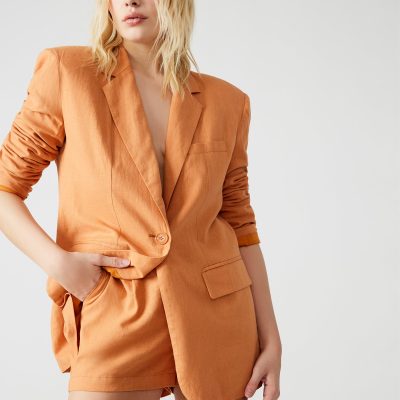 IMAAN BLAZER CARAMEL