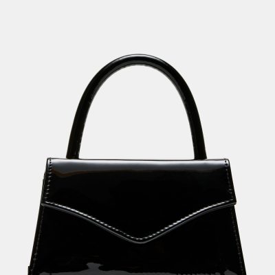 AMINA BAG BLACK PATENT