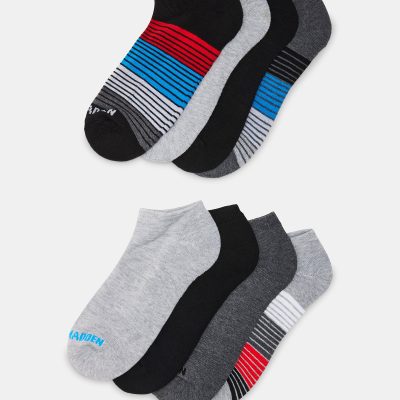 MEN’S MIXED ANKLE SOCKS BLACK MULTI