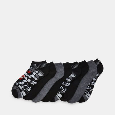 MEN’S ANKLE SOCKS BLACK MULTI