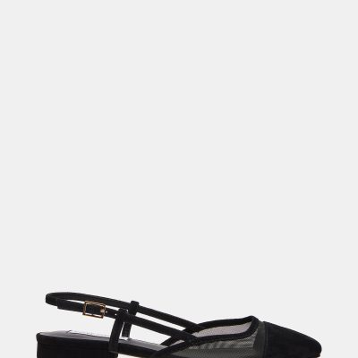 BELINDA MESH BLACK SUEDE