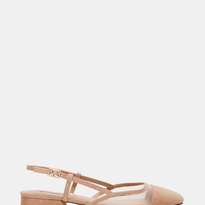 BELINDA MESH TAN SUEDE