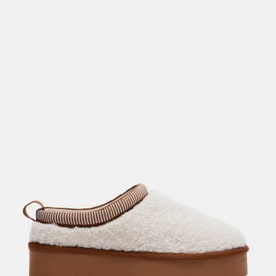 CODIE FAUX SHEARLING NATURAL