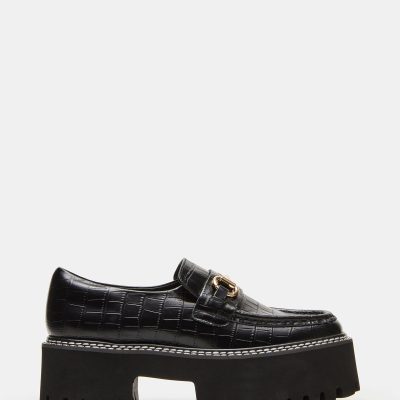 JUNIE BLACK LEATHER