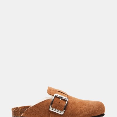 SAM FAUX FUR TAN SUEDE