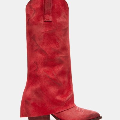 SORVINO RED SUEDE